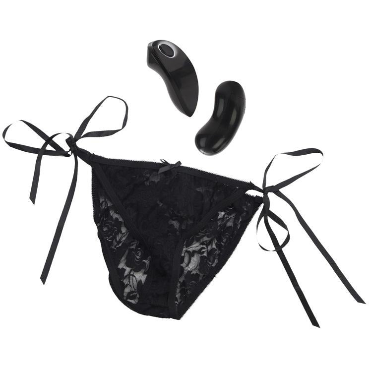 Remote Control 10-Function Vibrating Little Black Panty