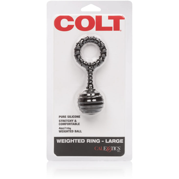 Colt Weighted Cock Ring Black - Large