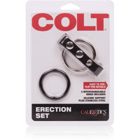 Colt Erection Cock Ring Set - Black