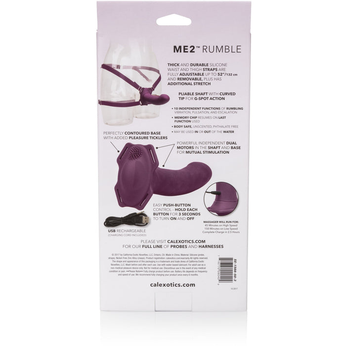 Me2 Rumble Strap-on Harness Set - Purple