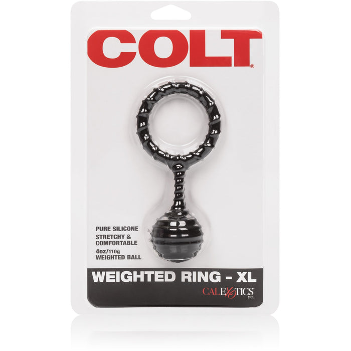 Colt Weighted Cock Ring Black - XL