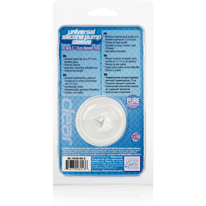 Universal Silicone Pump Sleeve Clear - Penis Pump Replacement Seal