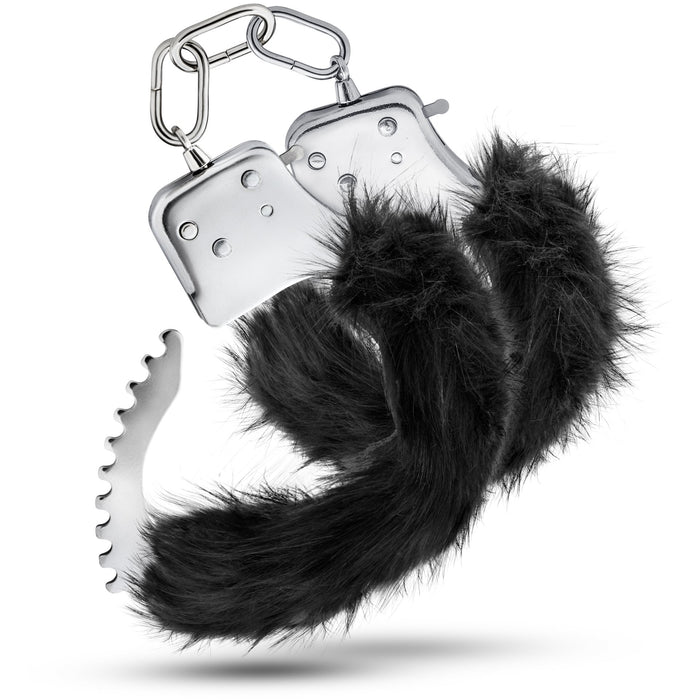 Temptasia Plush Fur Cuffs - Black