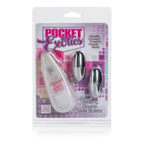 Pocket Exotics Vibrating Double Silver Bullets - Dual Egg Vibrator