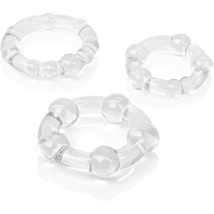 Island Cock Rings Clear - 3 Pack