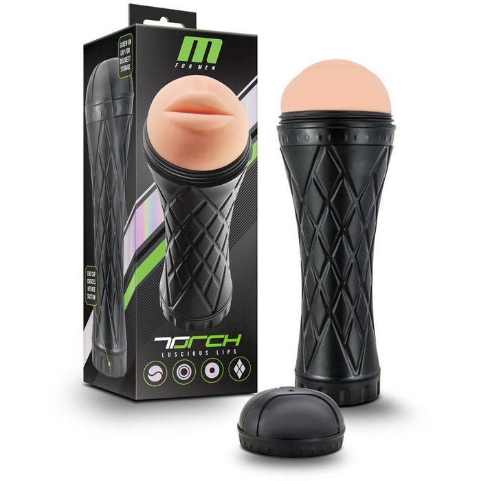 M for Men The Torch Luscious Lips Beige - Male Masturbator