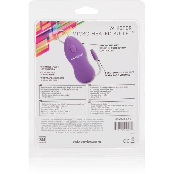 Whisper Micro Heated Bullet - Purple