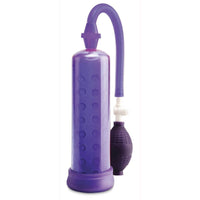 Pump Worx Silicone Power Pump Purple - Male Enlarger w/ Interior Sleeve