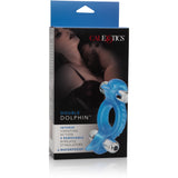 Double Dolphin Blue - Male Vibrating Cock Ring