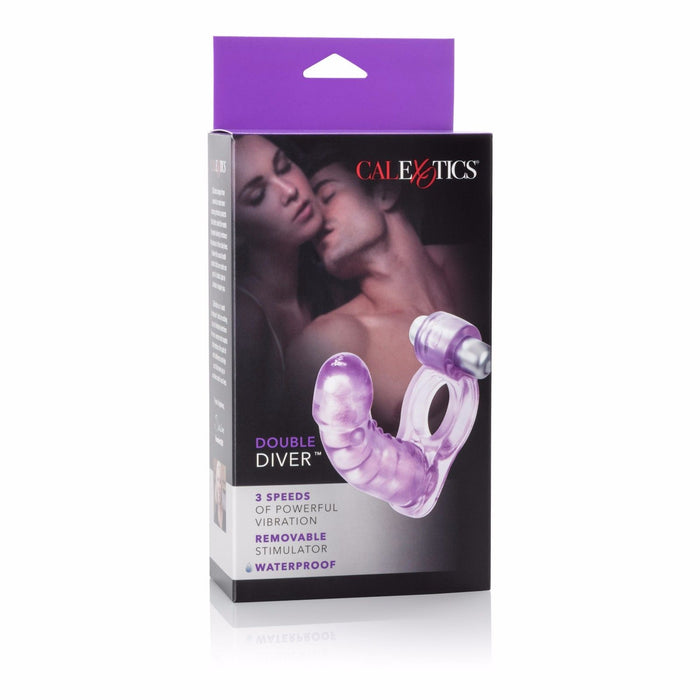 Double Diver Double Penetration Vibrating Cock Ring