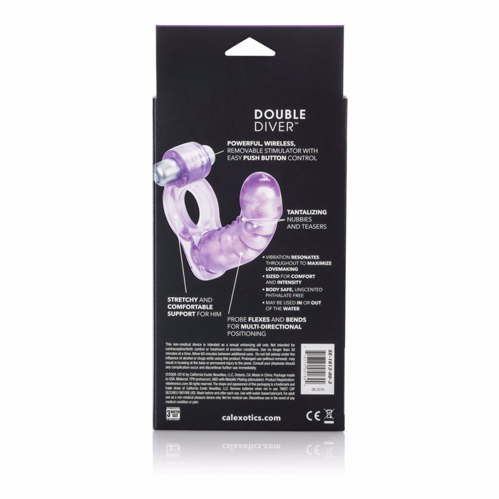 Double Diver Double Penetration Vibrating Cock Ring