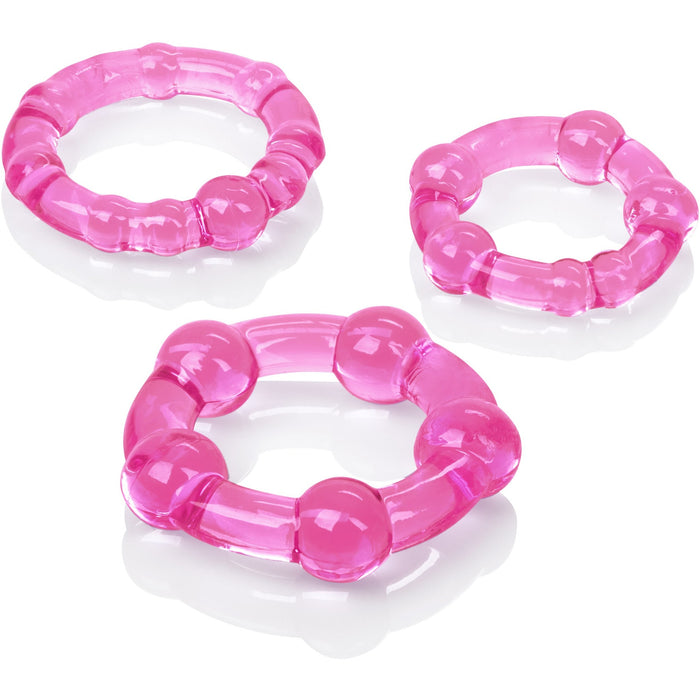 Island Cock Rings Pink - 3 Pack