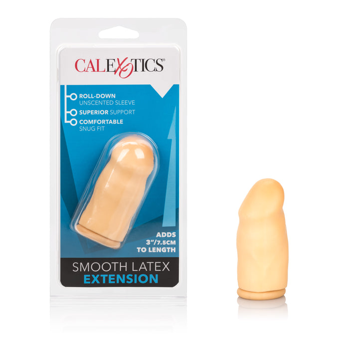 3" Latex Male Penis Extension Beige