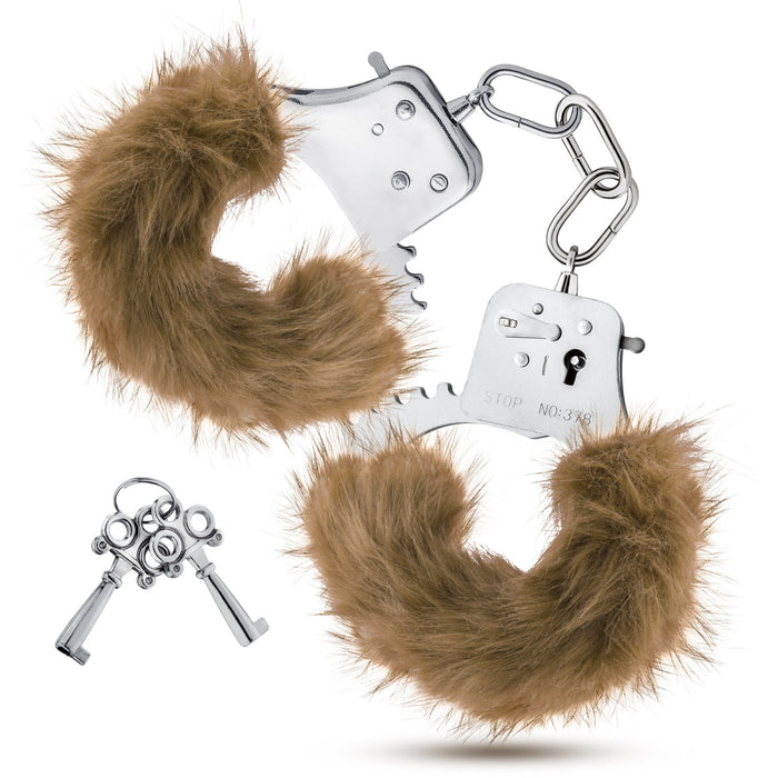 Temptasia Plush Fur Cuffs - Brown