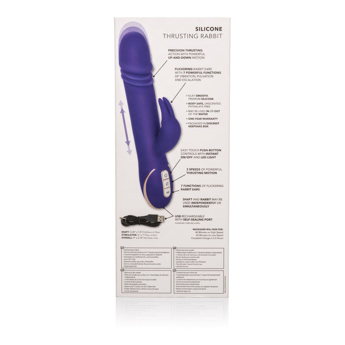 Premium Jack Rabbit Silicone Thrusting Rabbit - Purple