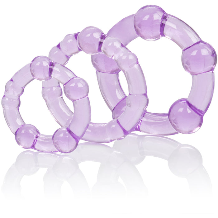 Island Cock Rings Purple - 3 Pack