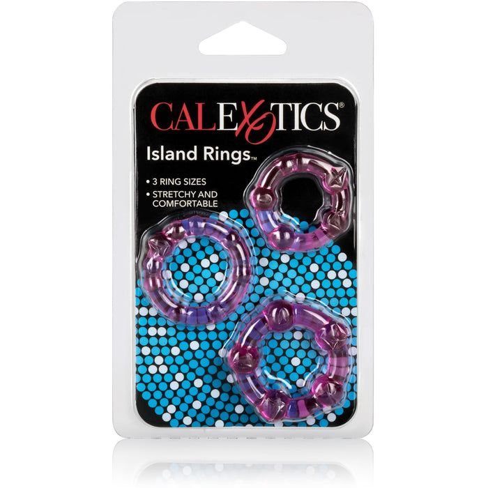 Island Cock Rings Pink - 3 Pack