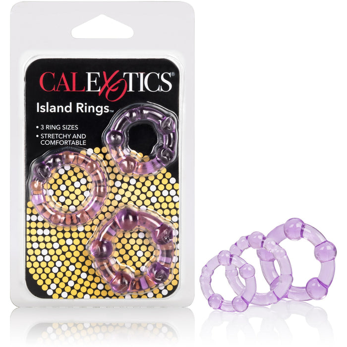 Island Cock Rings Purple - 3 Pack