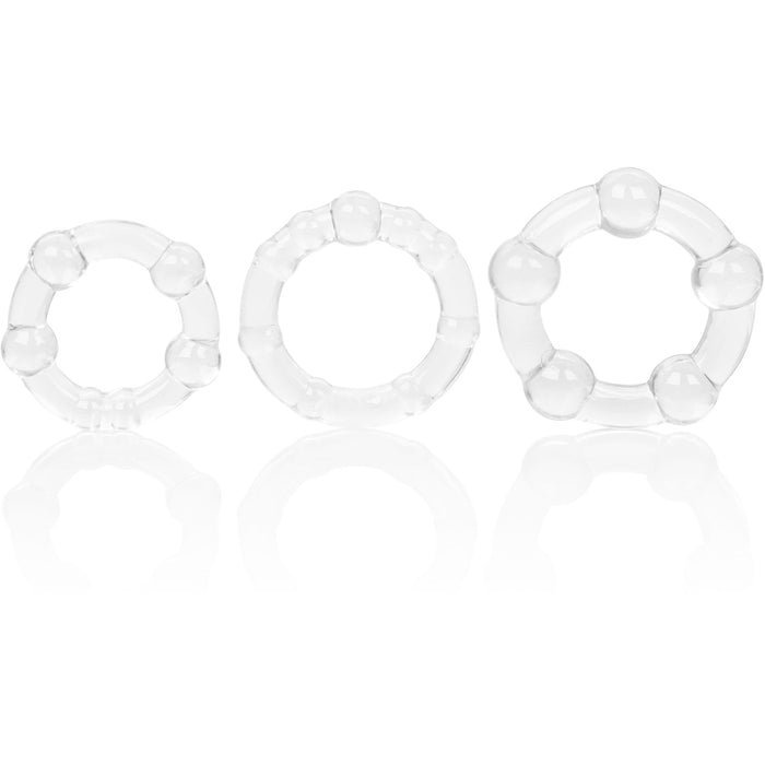 Island Cock Rings Clear - 3 Pack