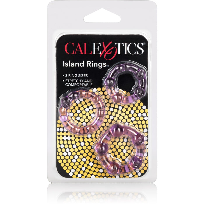 Island Cock Rings Purple - 3 Pack