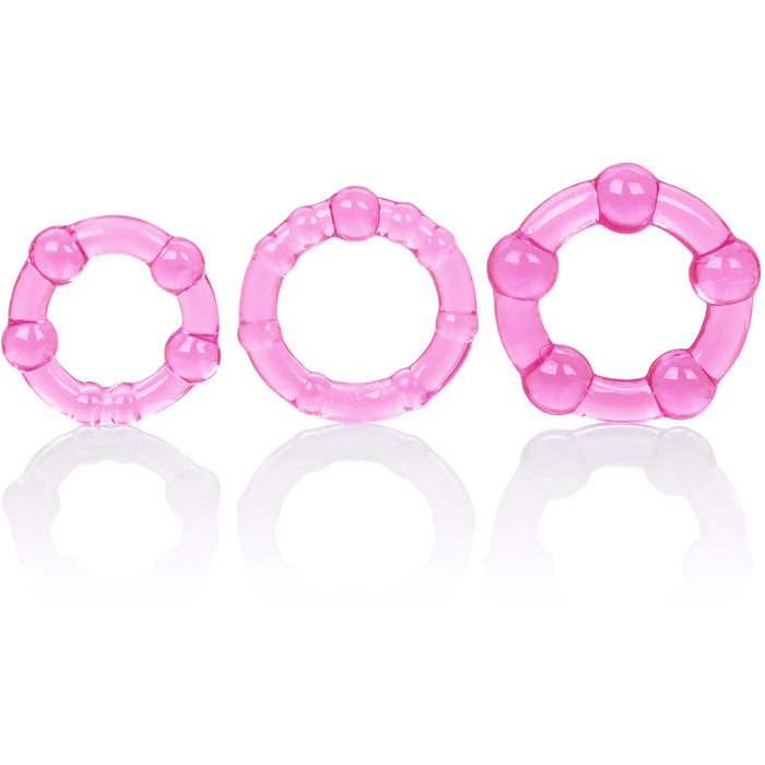 Island Cock Rings Pink - 3 Pack