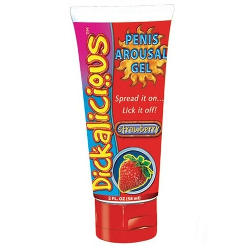 Dickalicious Penis Arousal Gel - Strawberry - 2 Fl. Oz. HTP2027