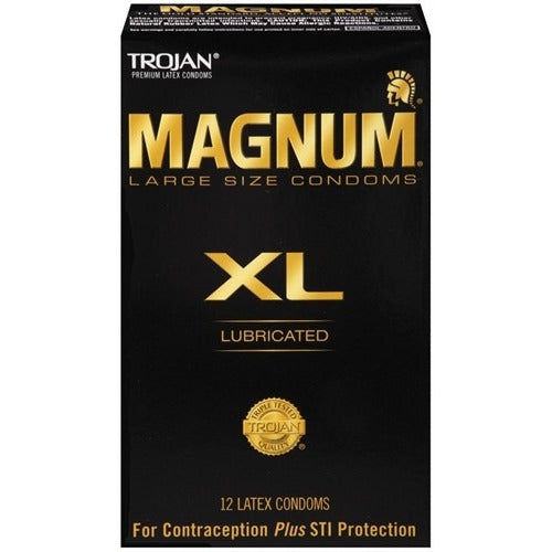 Trojan Magnum XL Lubricated - 12 Pack Tj64712 TJ64714
