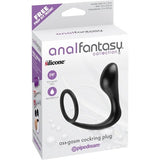 Anal Fantasy Collection Ass-Gasm Cockring Plug - Black PD4623-23