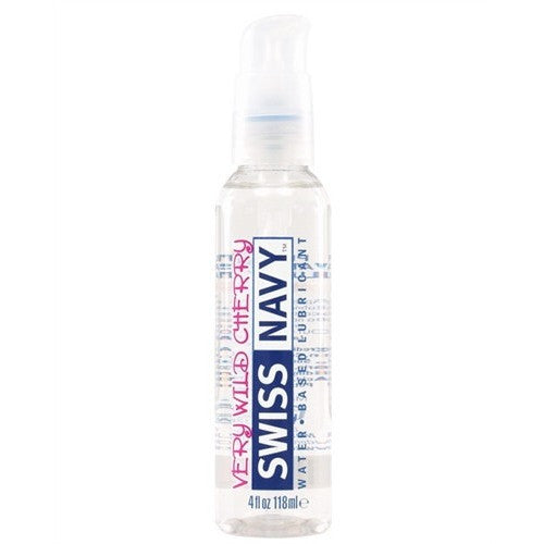 Swiss Navy Flavors Water Based Lubricant - Very Wild Cherry 4 Fl. Oz. MD-SNFVWC4