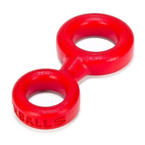 8-Ball Cockring With Attached Ball-Ring Oxballs - Red OX-1076-RED