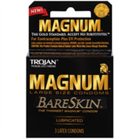 Trojan Magnum Bareskin Large Size Condoms 3 Pack PM22888