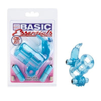 Basic Essentials Double Trouble Vibrating Support System - Blue SE1739122