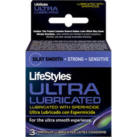 Lifestyle Ultra Lubricated Spermicidal 3pack PM1803