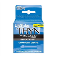Lifestyles Thyn Lubricated Condoms - 3 Pack LS9103