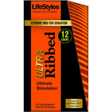 Lifestyles Ultra Ribbed - 12 Pack LS0937
