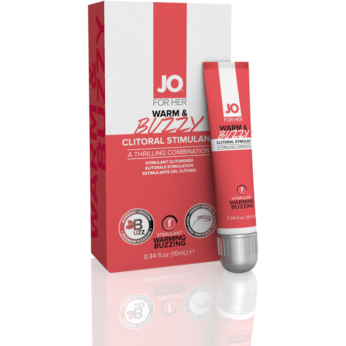 Jo for Her Warm & Buzzy Clitoral Stimulant - 0.34 Fl. Oz. / 10ml JO41216