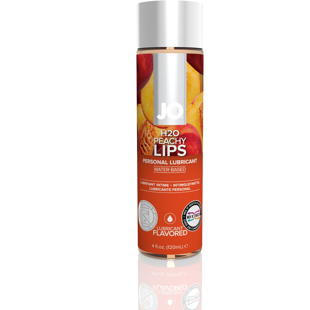 Jo H2O Flavored Lubricant - Peachy Lips - 4 Fl. Oz. / 120 ml JO40176
