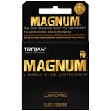 Trojan Magnum Large Size Lubricated - 3 Pack TJ64203