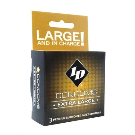 ID Extra Large Condoms - 3 Pack ID-WXL-03