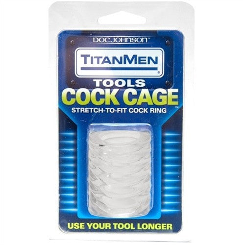 Titanmen  Cock Cage - Clear DJ3504-03