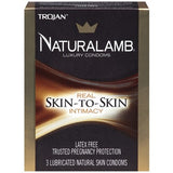 Trojan Naturalamb Lubricated Condoms - 3 Pack TJ98050
