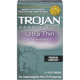 Trojan Sensitivity Ultra Thin Lubricated Condoms - 12 Pack Tj92640 TJ92642
