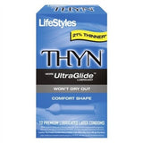 Lifestyles Thyn Lubricated Condoms - 12 Pack LS29112