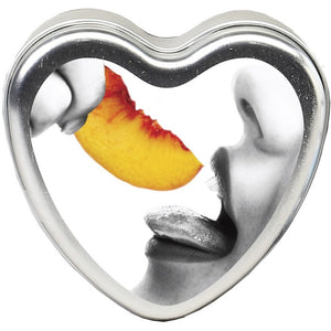 Peach Edible Candle Heart - 4.7 Oz. EB-HSCK006