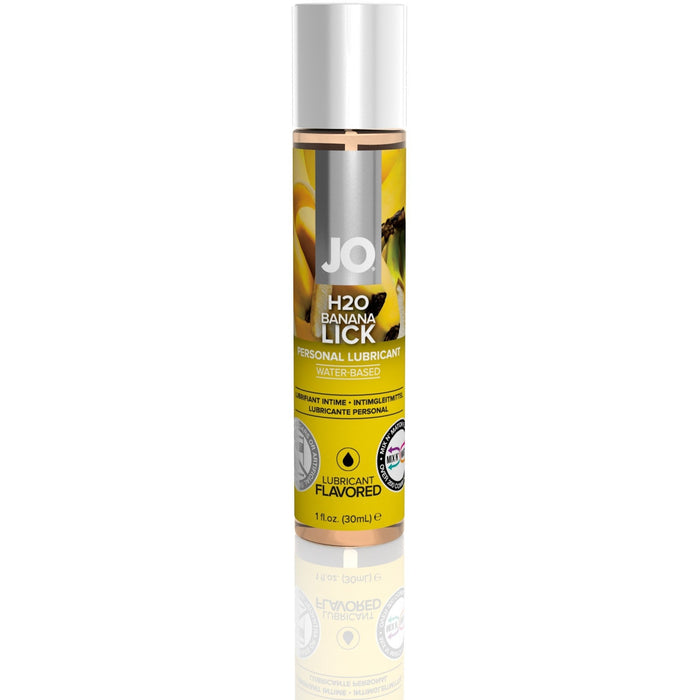 Jo H2O Flavored Lubricant - Banana Lick - 1 Fl. Oz. (30ml) JO10123