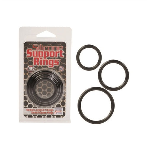 Silicone Support Rings Black SE1455252