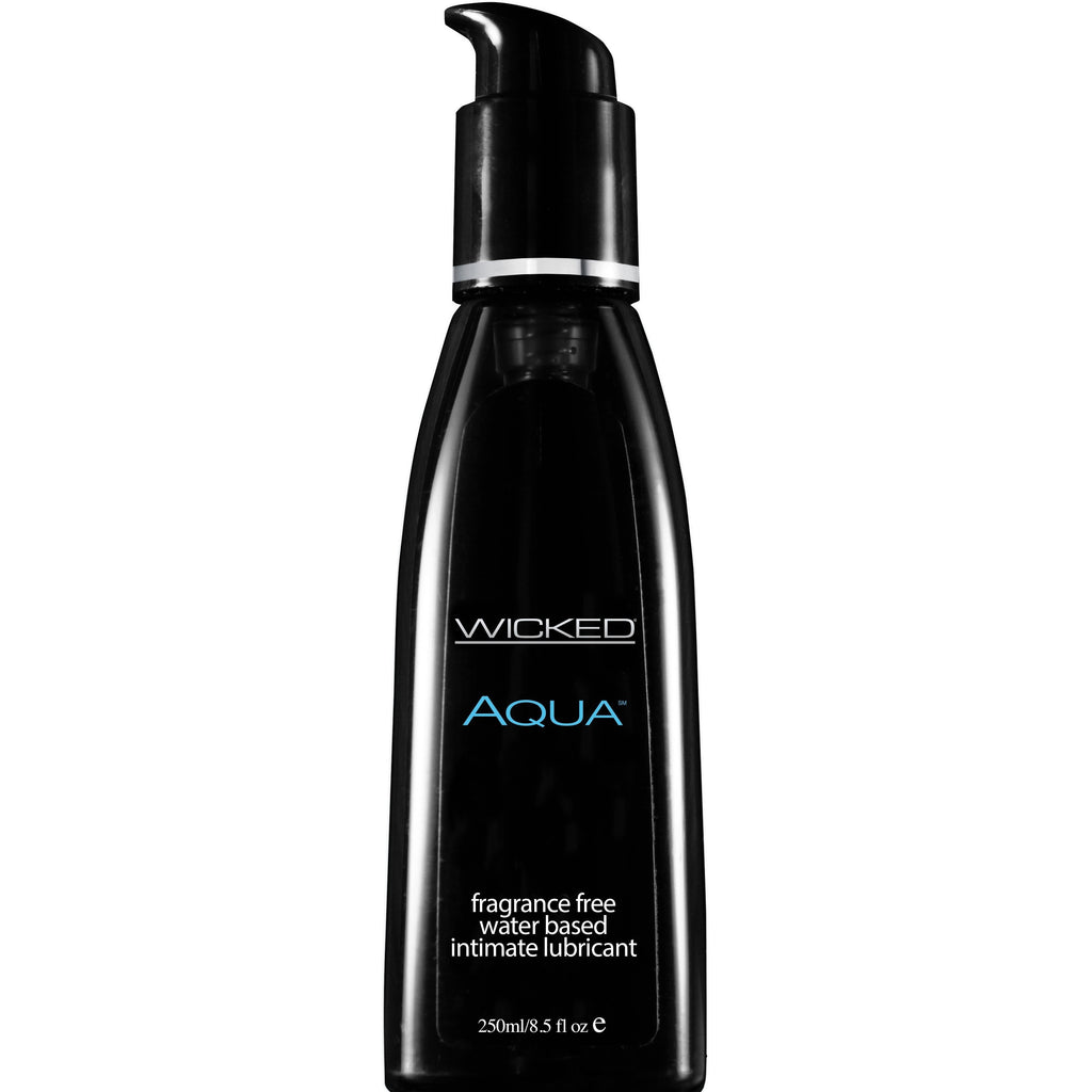 Wicked Aqua Fragrance Free Water-Based Lubricant - 8.5 Fl. Oz. / 250 ml WS-90108