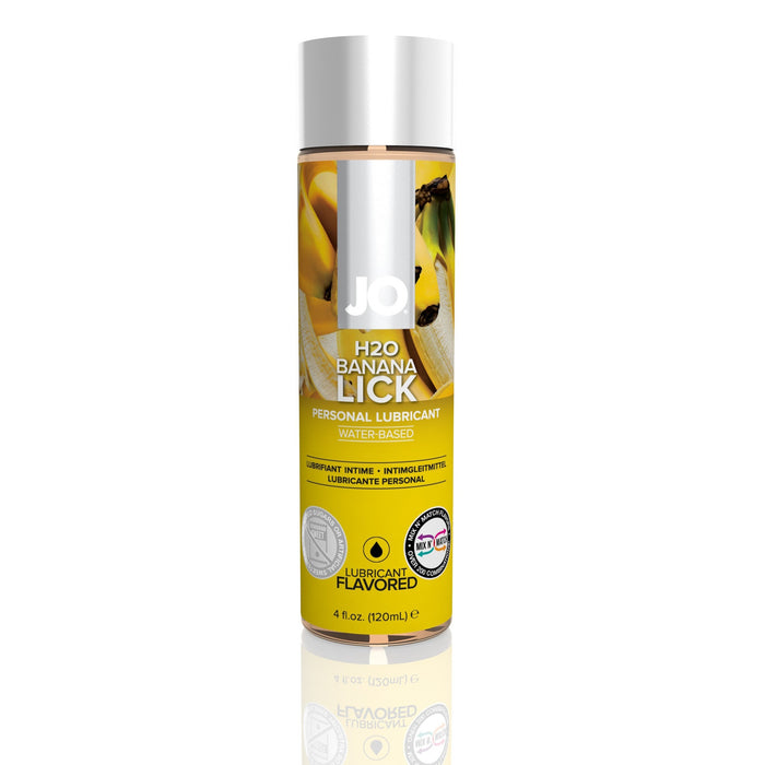 Jo H2O Flavored Lubricant - Banana Lick - 4 Fl. Oz. / 120 ml JO40173