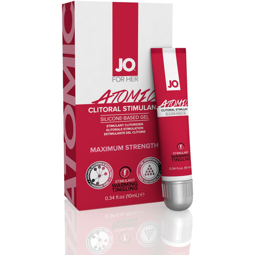 Jo Atomic Clitoral Stimulant - Silicone Based Gel - 0.34 Fl. Oz. / 10 ml JO40179