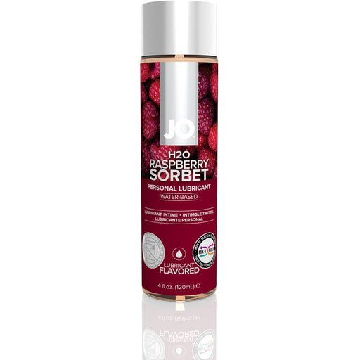 Jo H2O Flavored Lubricant - Raspberry Sorbet - 4 Fl. Oz. / 120 ml JO40117E